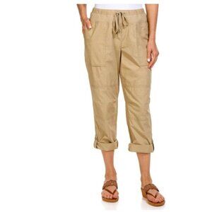 NEW Nautica Women's M Cotton Casual Cari Pants Brown cotton M0906